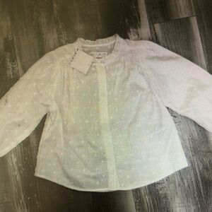 White Polka Dot Blouse